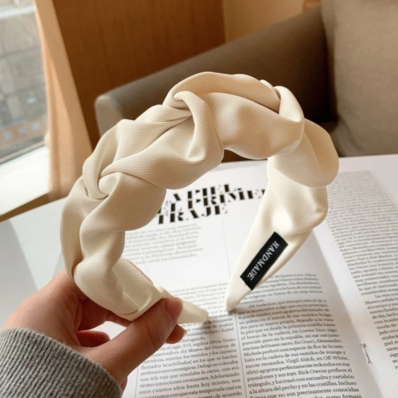 2022 Fashion Hair Hoop Hair Bands for Women Girls Flower Solid Color Headbands Designer Wide Hairband Hair Accessories Headwear