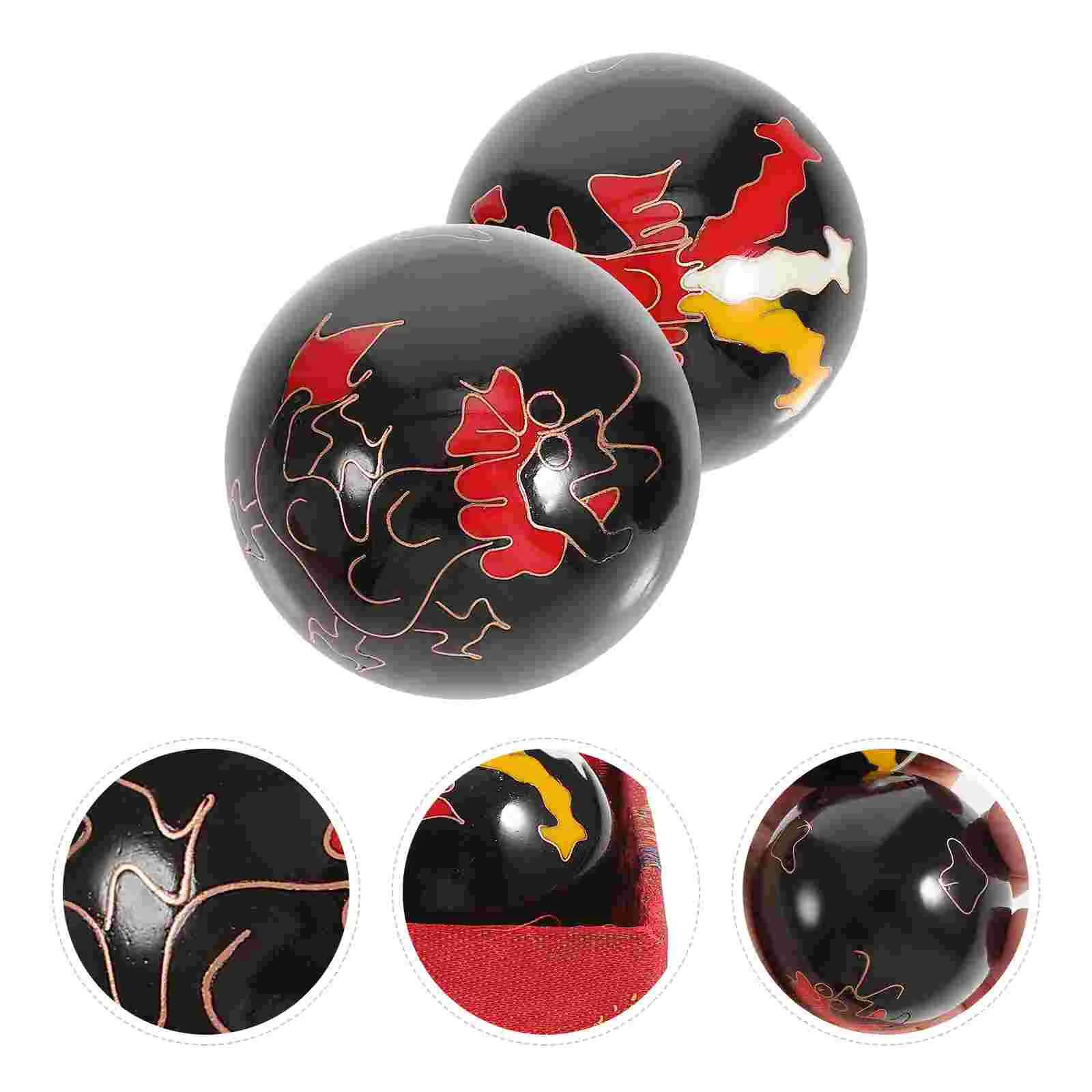 

2pcs Chinese Health Balls Baoding Balls Chiming Chinese Balls for Hands With Chimes Chinese Balls