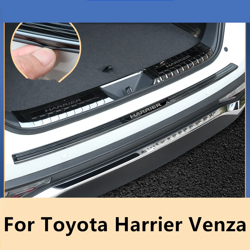 

Для Toyota Harrier Venza XU80 2020-2022 заднее крыло багажника из нержавеющей стали приветственная педаль стикер для интерьера высокое качество