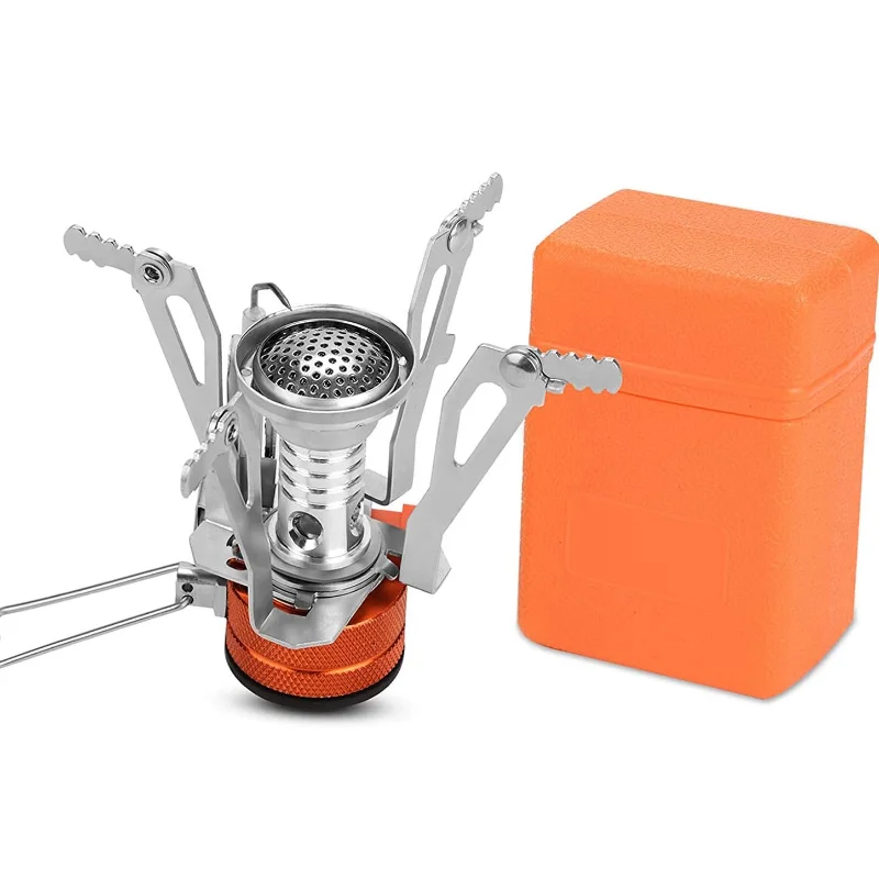 

Mini Cutdoor Stoves Backpacking Gas Stove Ultralight Portable Camping Stove for Outdoor Hiking Picnic Camp Cooking Supplies