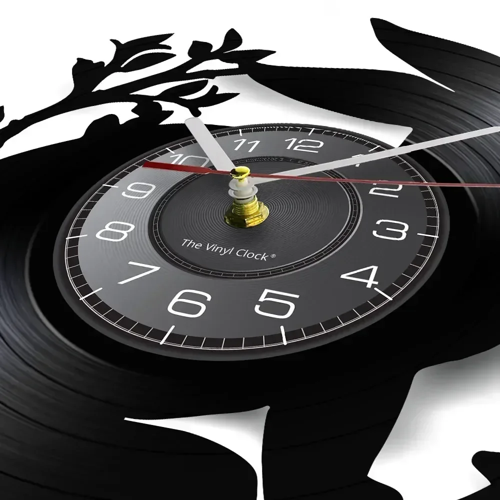 Настенные часы с силуэтами кроликов настенные для детской комнаты рисунком