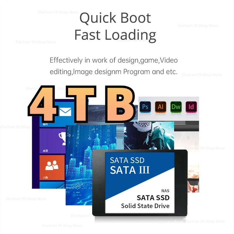 

SATA SSD 500GB 1TB 2TB Hard Drive Disk Sata3 2.5 Inch Ssd Hard Disk Internal Solid State Drives for Laptop Computer Notebook SSD