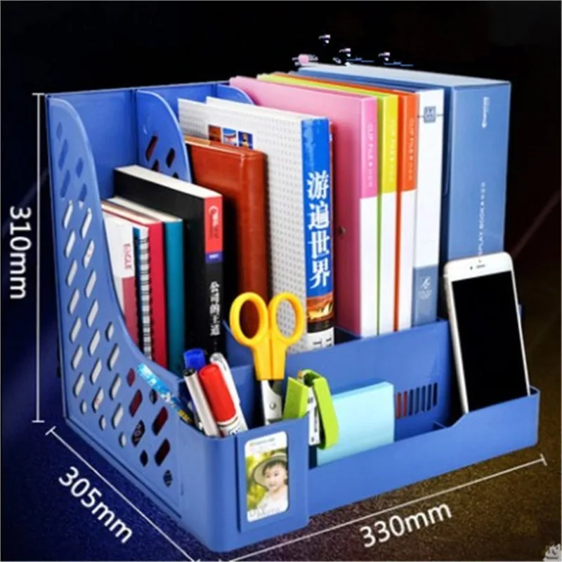 

4 Layers File Tray File Document Holders Desk Set Book Holder Bookend Organizer Office School Supplies Desk Accessories