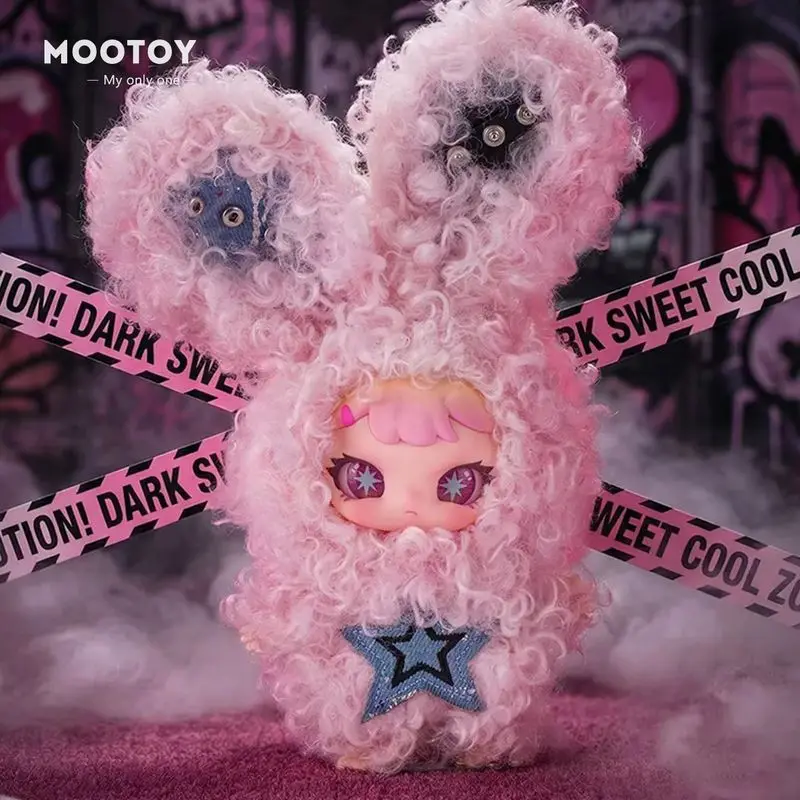 Фото MOOTOY Authentic Rebaby Sweetheart Escape Plan Плюшевый кролик в виниловой коробке-сюрпризе, кукла-подвеска, игрушка-сюрприз, подарок для девочек №4