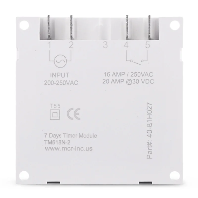 Цифровой программируемый таймер SINOTIMER Tm618N-2 Lcd 1 6 дюйма 220 В переменного тока 7 дней