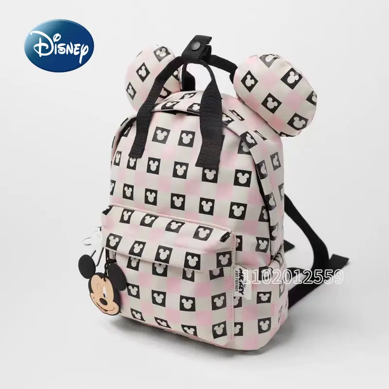 Disney Mickey New Children's Backpack Cartoon Cute Children's School Bag Large Capacity Girls' Backpack High Quality Fashion