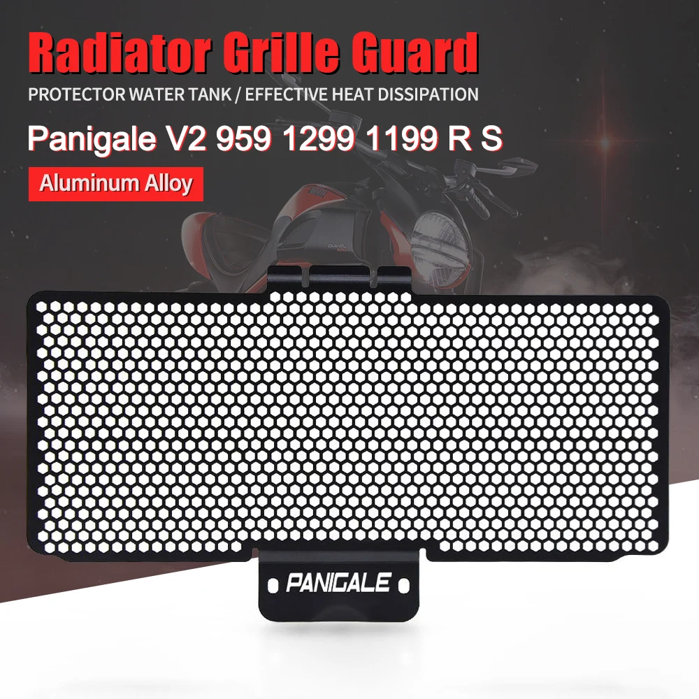 

Motorcycle Grille Cover For Ducati Panigale 899 959 1199 1299 V2 R/RFE/S/Corse/Tricolore S/Superleggera Upper Radiator Guard