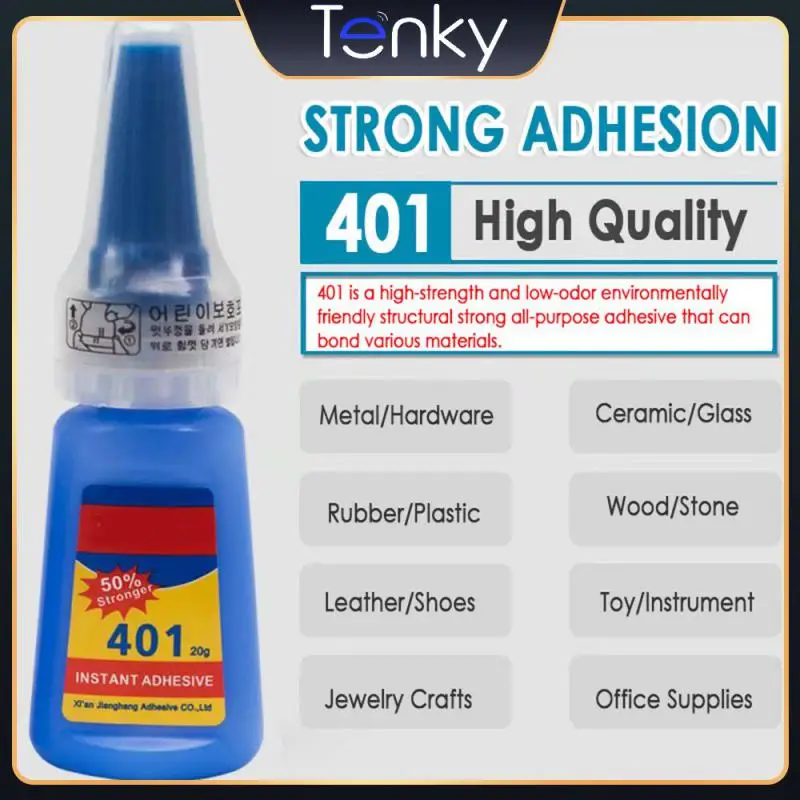 

401 Glue Instant Adhesive Stronger Super Glue Sealants New Multi-purpose Adhesive Fix Hot Colorless Liquid Gel Universal Repair