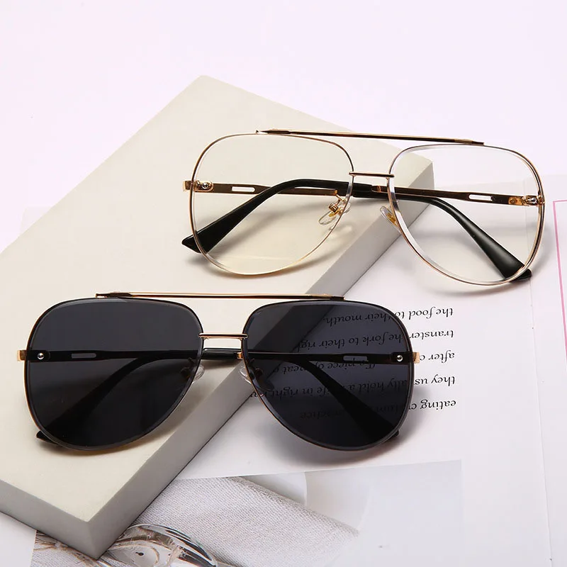 

2022 модные крутые мужские очки для вождения, Летние Стильные градиентные коричневые солнцезащитные очки, Винтажные Солнцезащитные очки-ави...