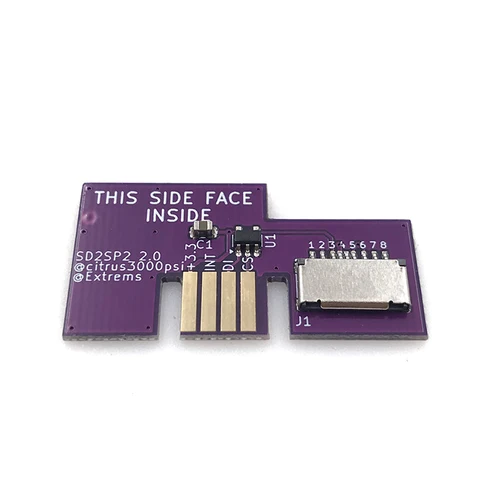 2,0 Versi для Sd2sp2, сменный адаптер для карт, устройство чтения карт для NGC SD2SP2, SDLoad GameCube, последовательный порт 2, плавный FMV, низкое использование процессора