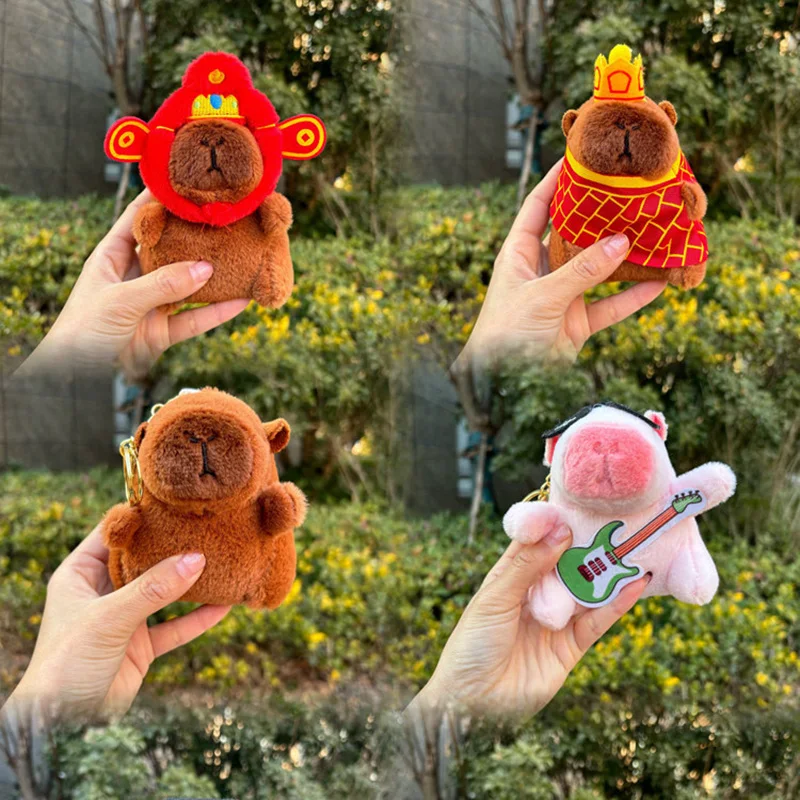 Плюшевый брелок Капибара милый плюшевый с капибарой кавайная сумка для ключей