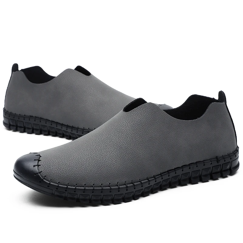 Мужские летние кожаные туфли ручной работы большие размеры 38-48