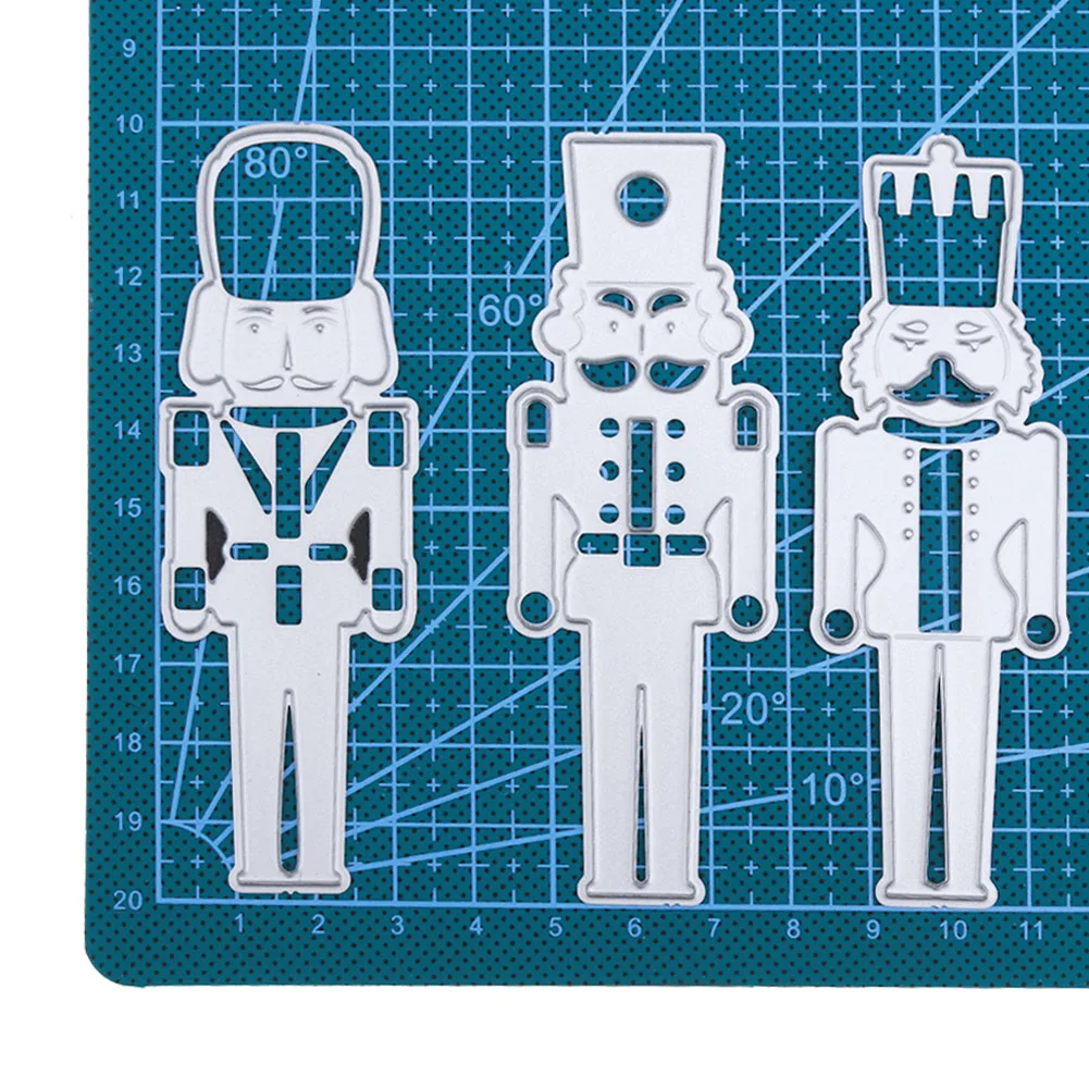 

3 шт./компл. Рождественский солдат металлическая высечка для «сделай сам» Скрапбукинг/изготовление карт/Детские забавные украшения ремесла...