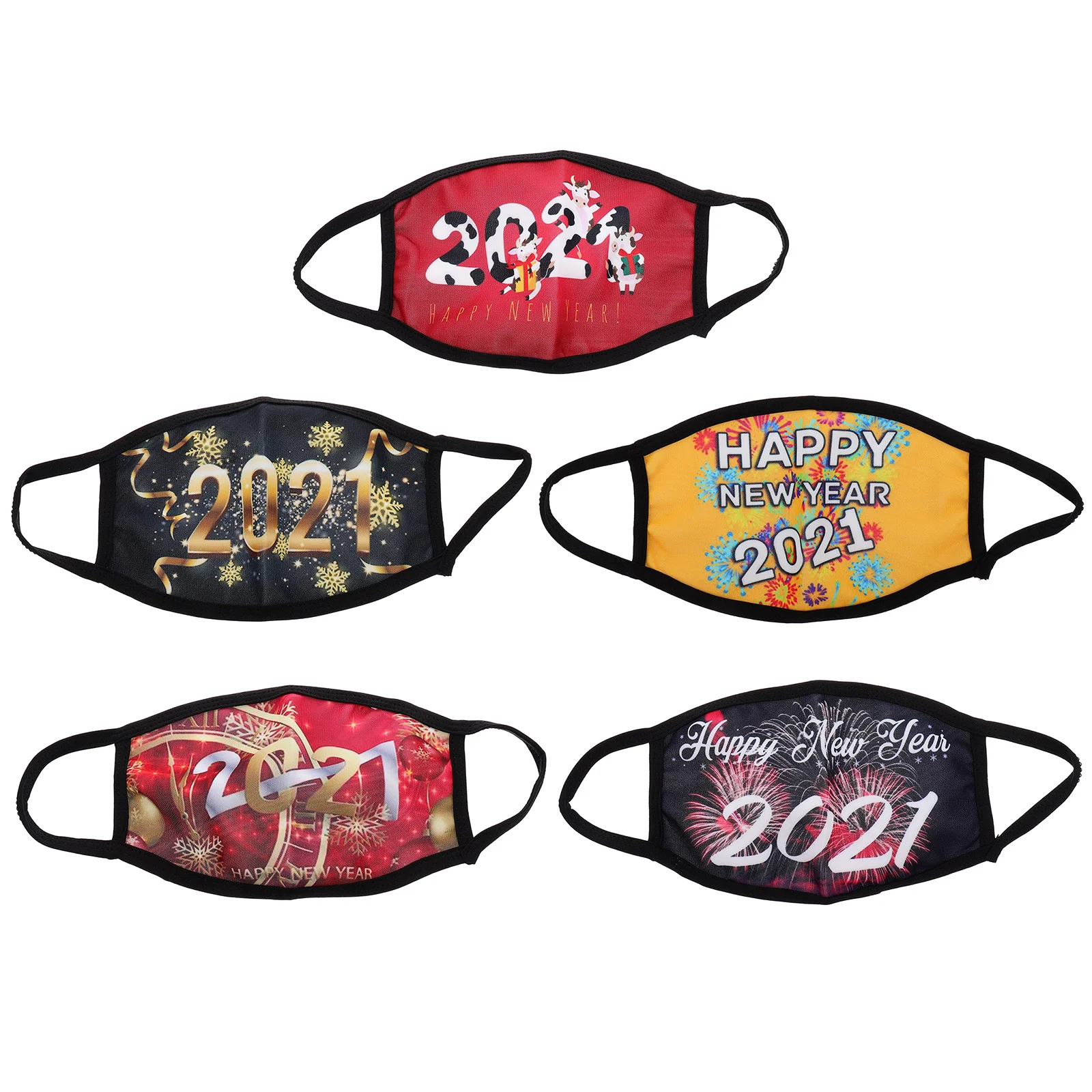 

5pcs Fashion Dust-proof Cotton 2021 New Year Outdoor (Random Style)