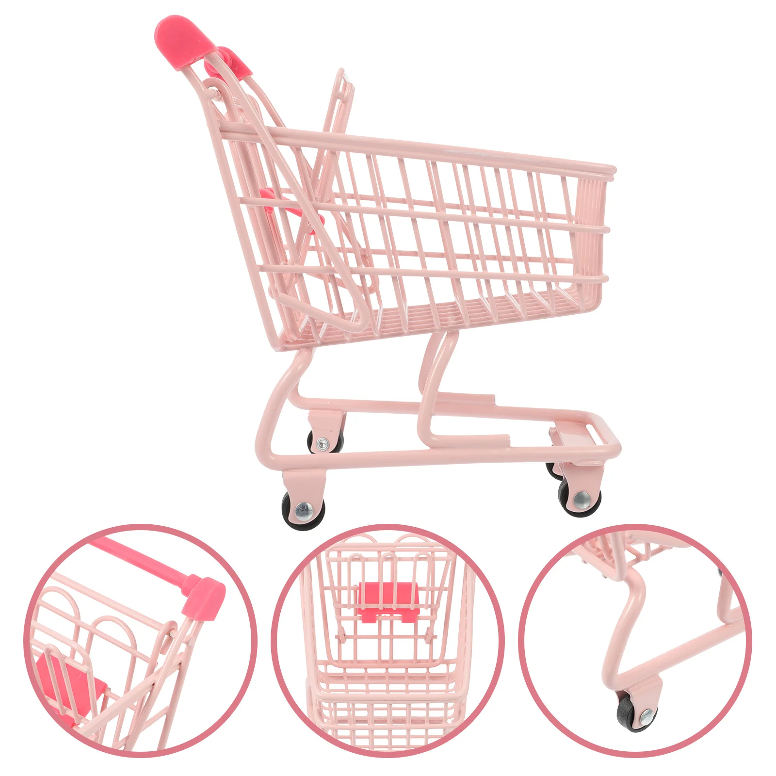 

Lovely Mini Shopping Cart Decorative Shopping Cart Props Mini Trolley Carts