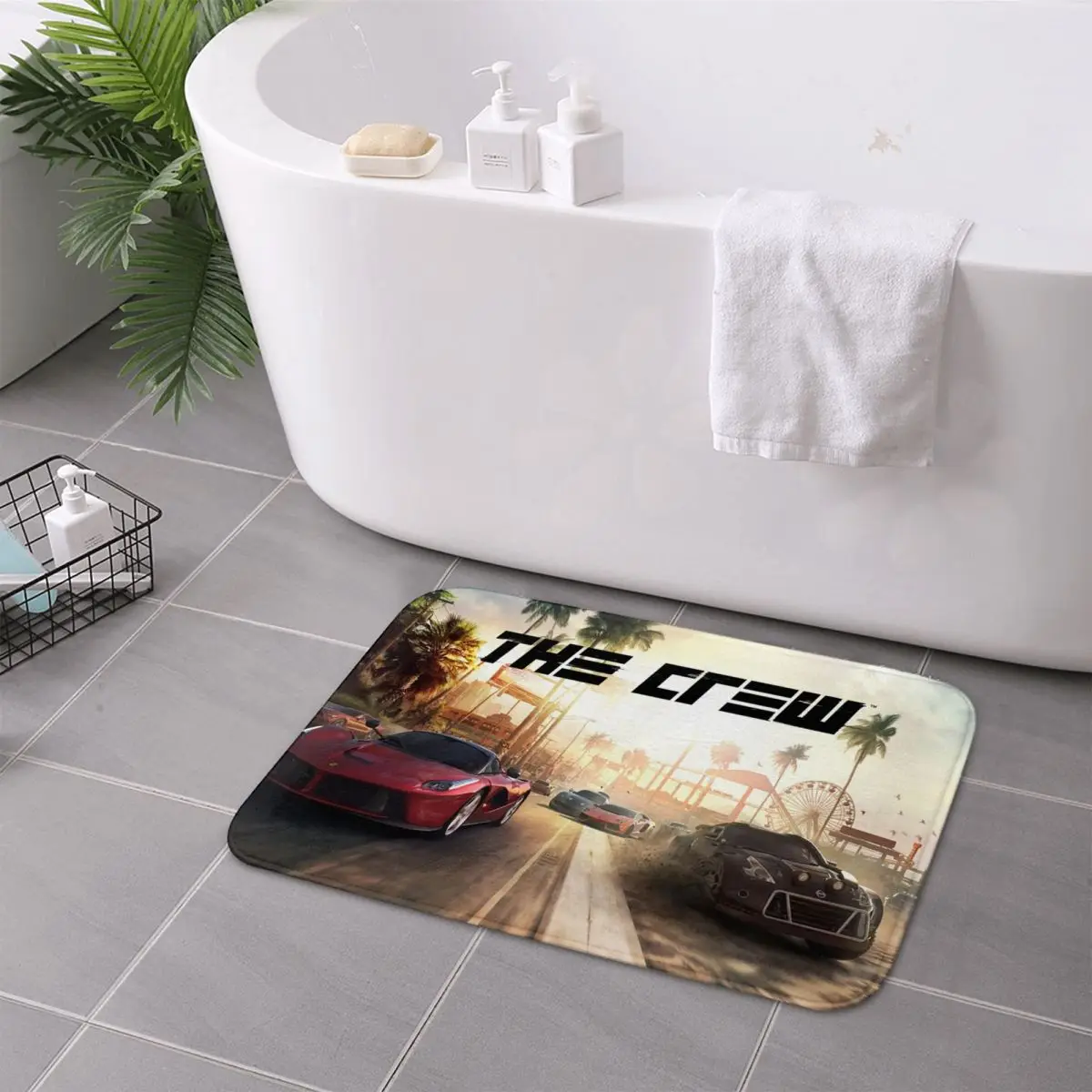 Фото Противоскользящий коврик для двери The Crew Game, водостойкий маслостойкий ковер для кухни, входа, дома, спальни, коврики для ног №5