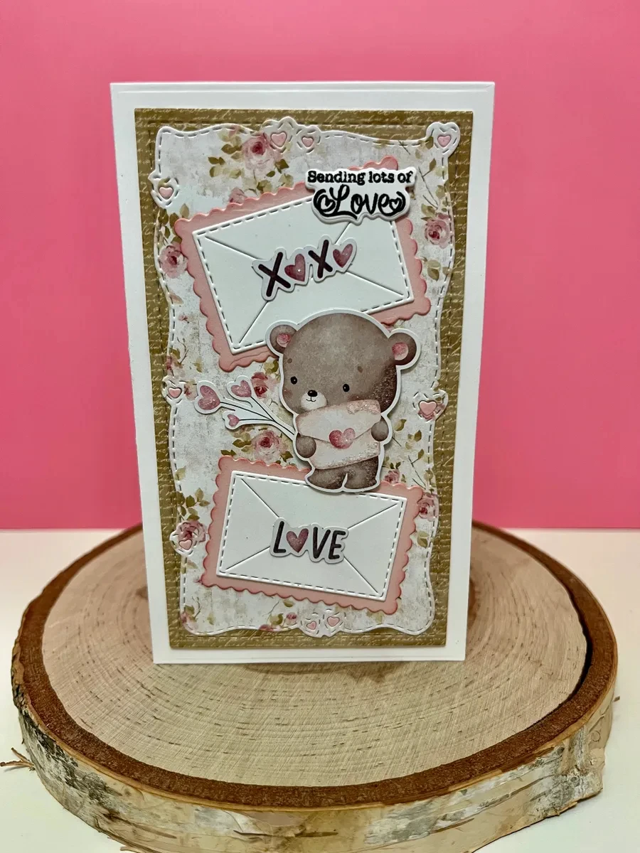 Фото Новые металлические вырубные штампы Stitch Heart Layers Stamp 2026 для скрапбукинга, рукоделия, изготовления фотоальбомов, шаблонов и декоративных элементов ручной работы №3