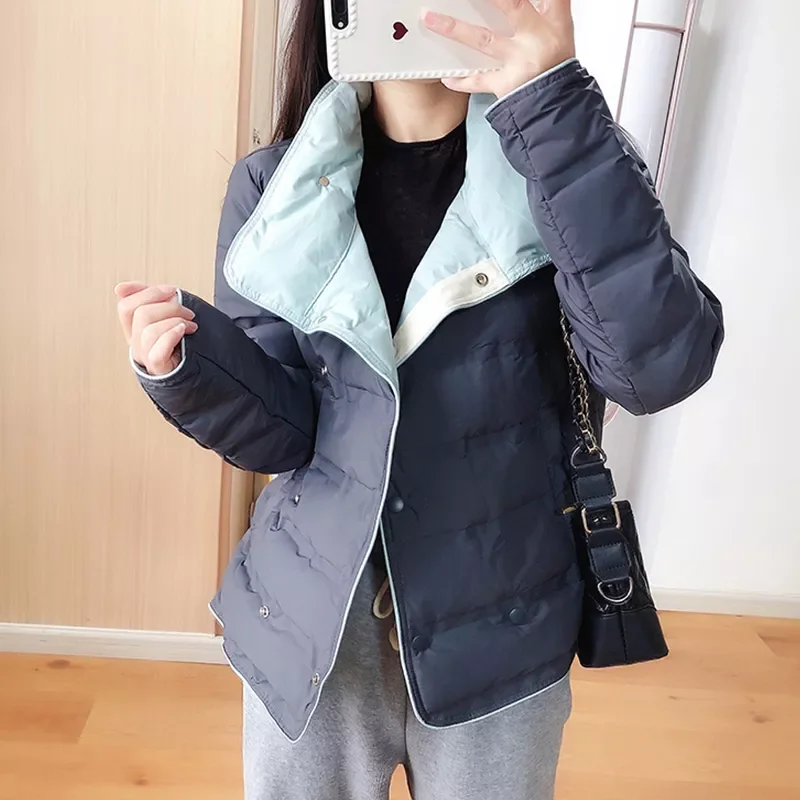 

2022New New Autumn Winter Women Ultra Light Short Down Coat 90% White Duck Down Jacket Female Puffer Parka Lady Warm Outwear