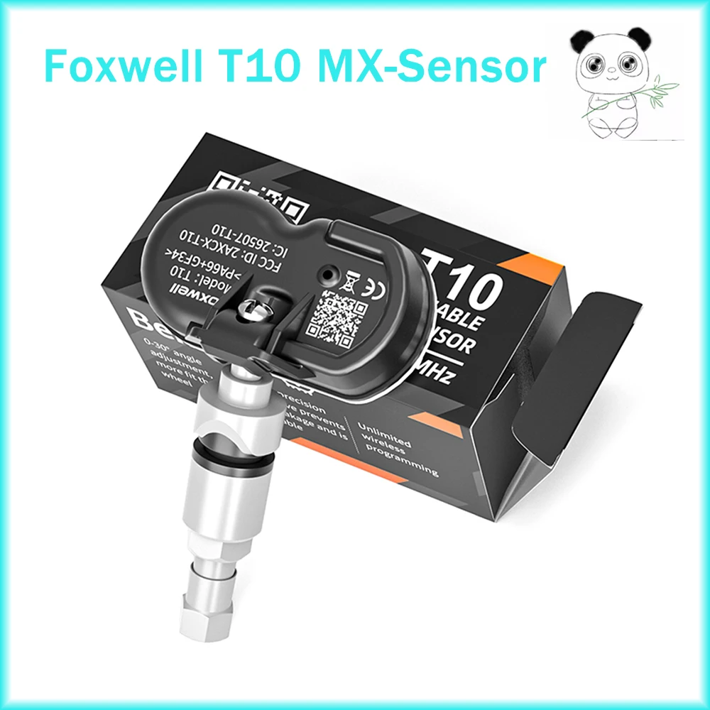 Универсальный программируемый TPMS датчик Foxwell T10 315 МГц и 433 МГц, программирование беспроводного датчика с Foxwell T1000 и T2000