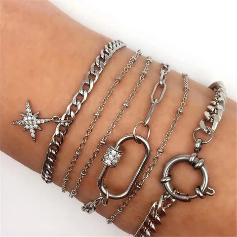 Карабин Juya из меди с цирконом для рукоделия