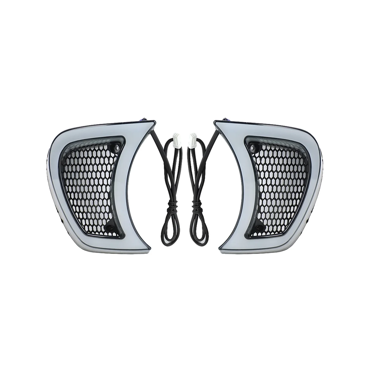 

Motorbike12V LED Headlights for Road Glide After Turn Signal Light Ventilation Grille Light Daytime Running Light