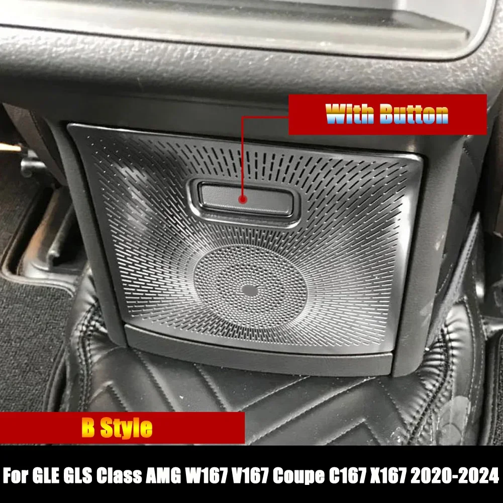 

Автомобильные аксессуары для Mercedes Benz GLE GLS Class W167 V167 Coupe C167 X167 2020-2024, крышка для кондиционера заднего сиденья