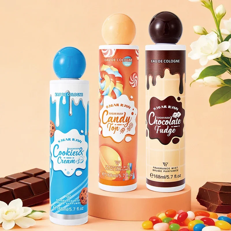 Фото Sugar Rush Женские духи Спрей для тела Стойкий аромат Свежий сладкий шоколадный крем Конфеты Аромат вишни Духи Gourmand №1