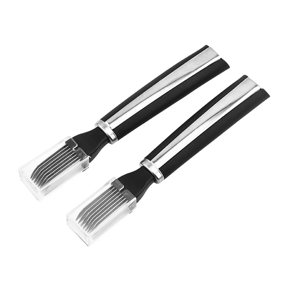 

2pcs Shredded Green Onion Cutter Kitchen Scallion Cutter Shred Silk Knives