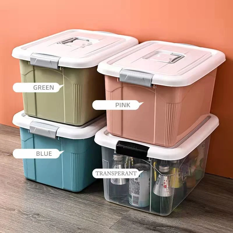 

Capacity With Container Storage Organizer Kitchen Box Portable Handle Multi-functional For Container Plastic Large Home Boxes