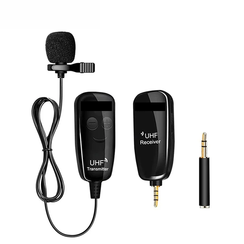 

Lavalier Lapel Wireless Microphone Recording Vlog Youtube Live Interview for Iphone Ipad Android DSLR microphone