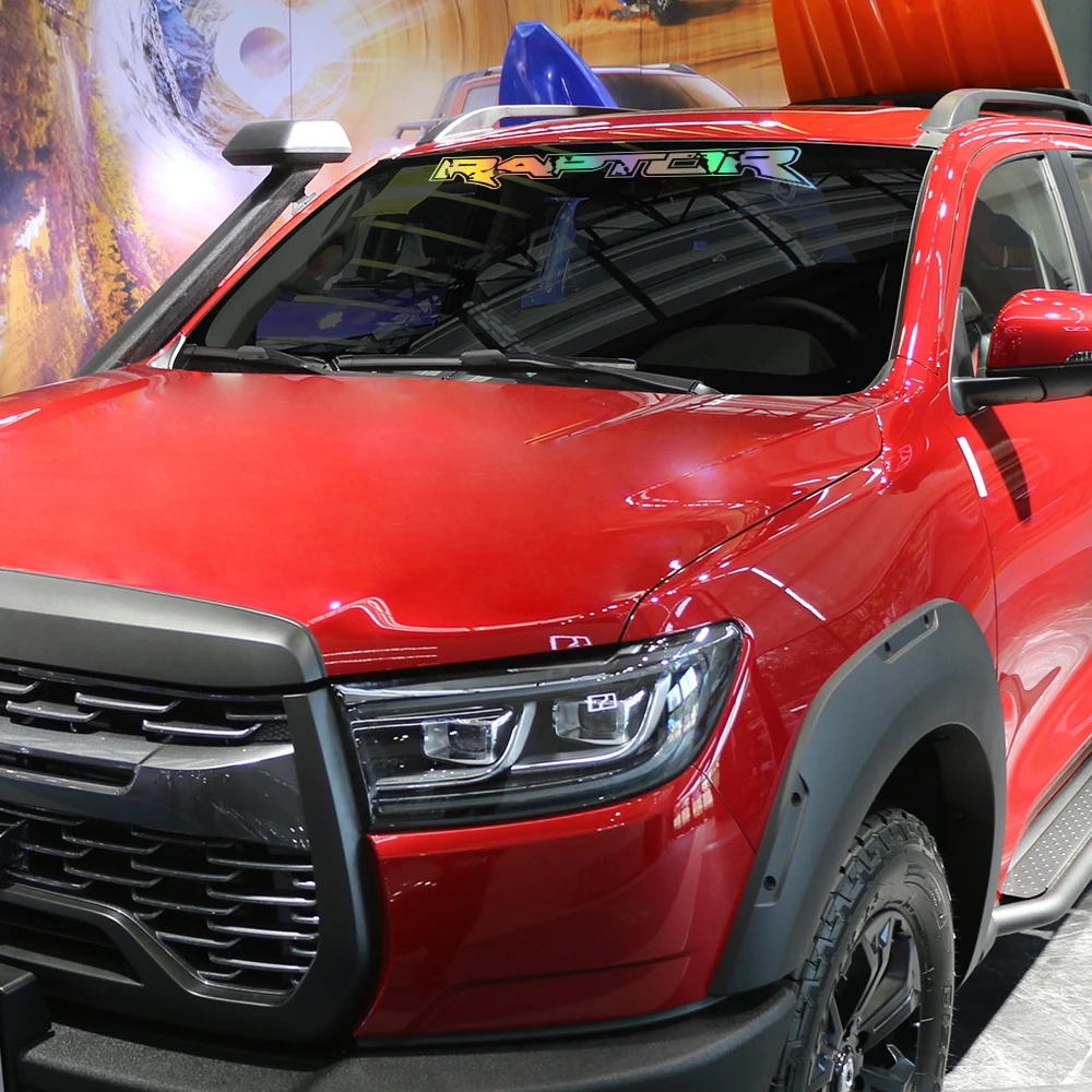 Наклейки на лобовое стекло для Ford F150 Raptor Pickup Графика Настраиваемый логотип Виниловые чехлы Декор наклейки для автомобилей Автоаксессуары.
