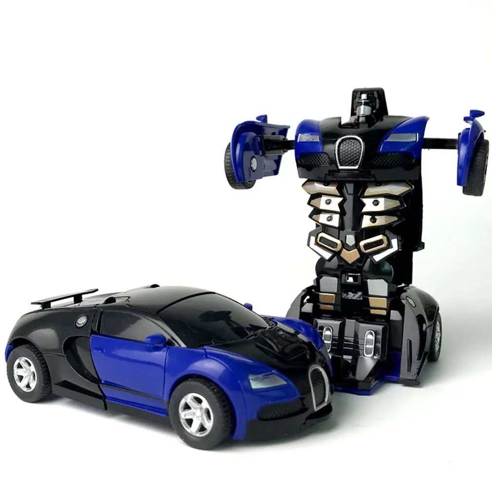 

Plastic Mini Transformation Robot Car Toy For Boys Action Figure Collision Transform Inertial Car Vehicle Deformation Model Toys