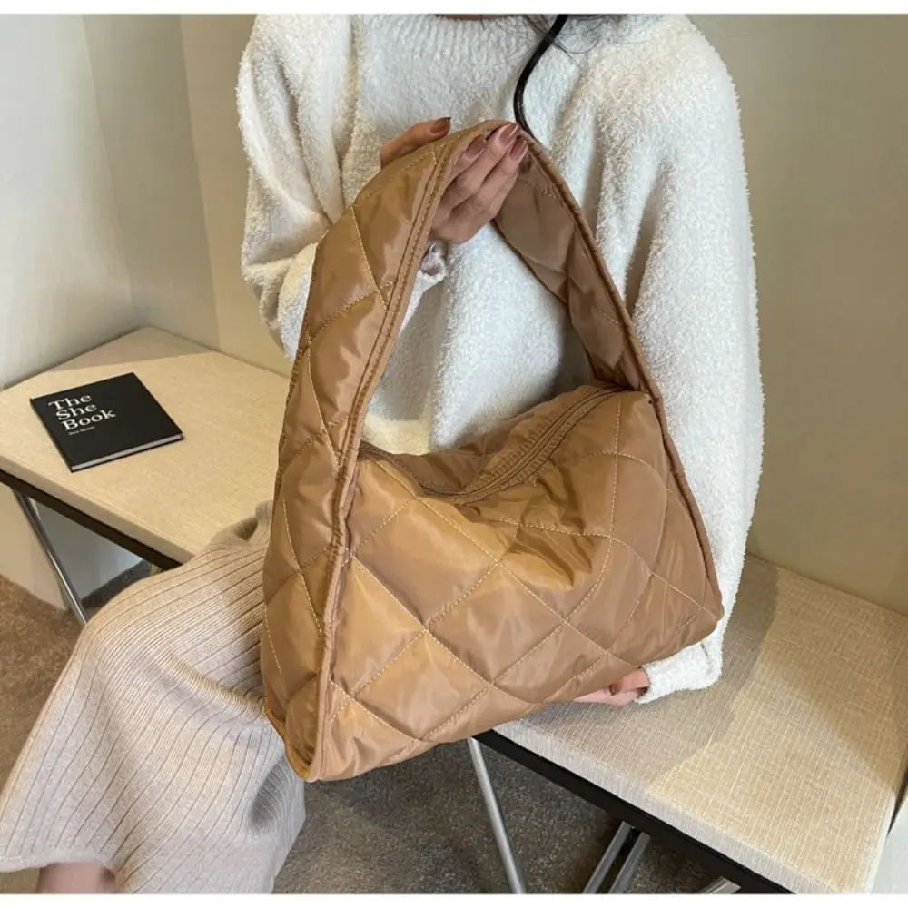 Модная большая вместительная сумка-тоут Stegan с вышитым ромбом повседневная