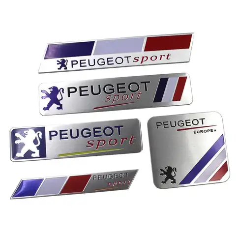 1 шт. автомобильный Стайлинг 3D металлическая наклейка автомобильный брызговик спортивный логотип значок для Peugeot 206 307 308 207 407 3008 208 508 2008 3008 4008 ...