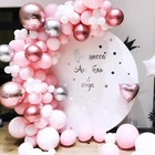 Украшения для вечеринки в честь будущей матери, мальчик и девочка, 169 шт., макарон, розовые воздушные шары, гирлянда, оформление первого дня рождения, свадьбы, детские украшения
