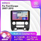 Автомобильная магнитола для Ford Escape 2007-2012, 9 дюймов, Android 11, GPS, видео, мультимедийный стерео проигрыватель, Carplay, IPS экран, 2din DVD