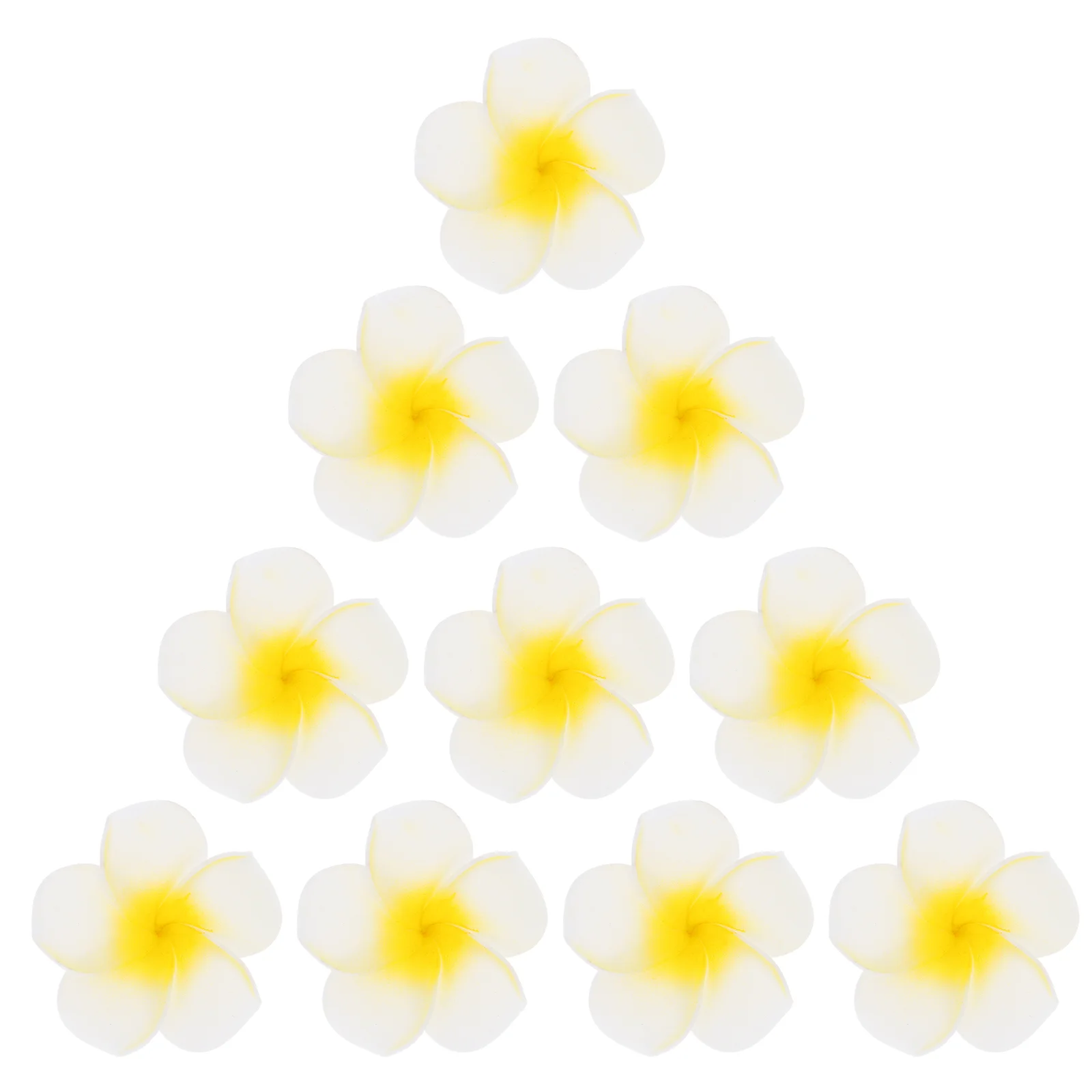 

100Pcs Artificial Hawaii Plumeria Artificial Frangipani Flowers Wedding Party Decoration