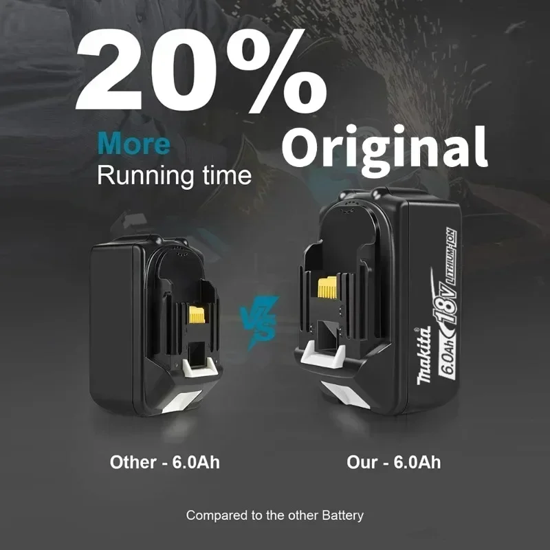 Новый аккумулятор Makita 6Ah для электроинструмента 18 В BL1840 BL1830B BL1850B BL1850 BL1860 BL1815