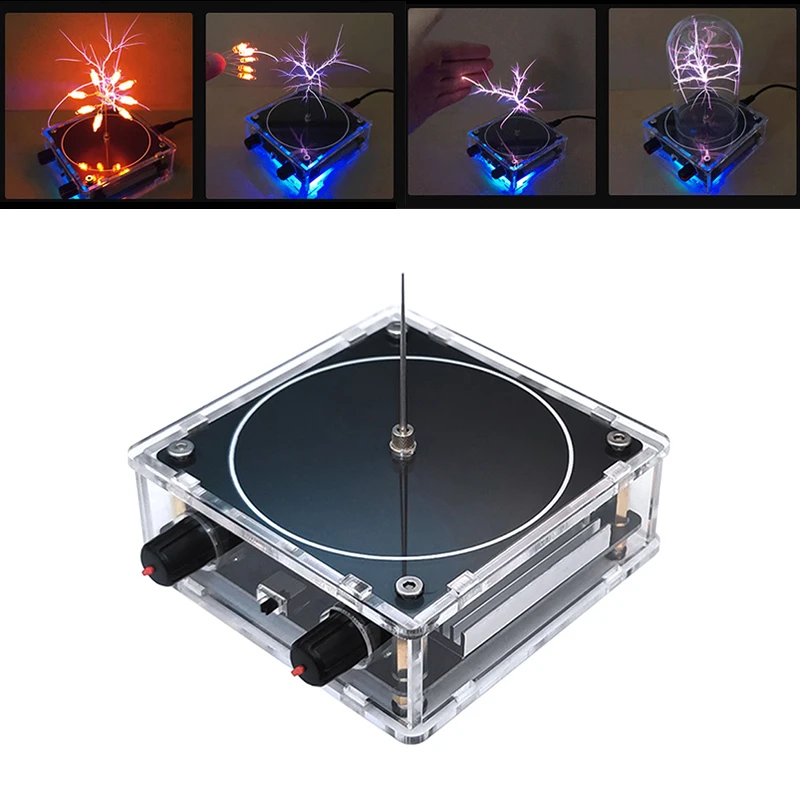 

Плазменный громкоговоритель Bluetooth-совместимый плазменный динамик беспроводное освещение Искусственный для Tesla AC110-240V для настольной игруш...