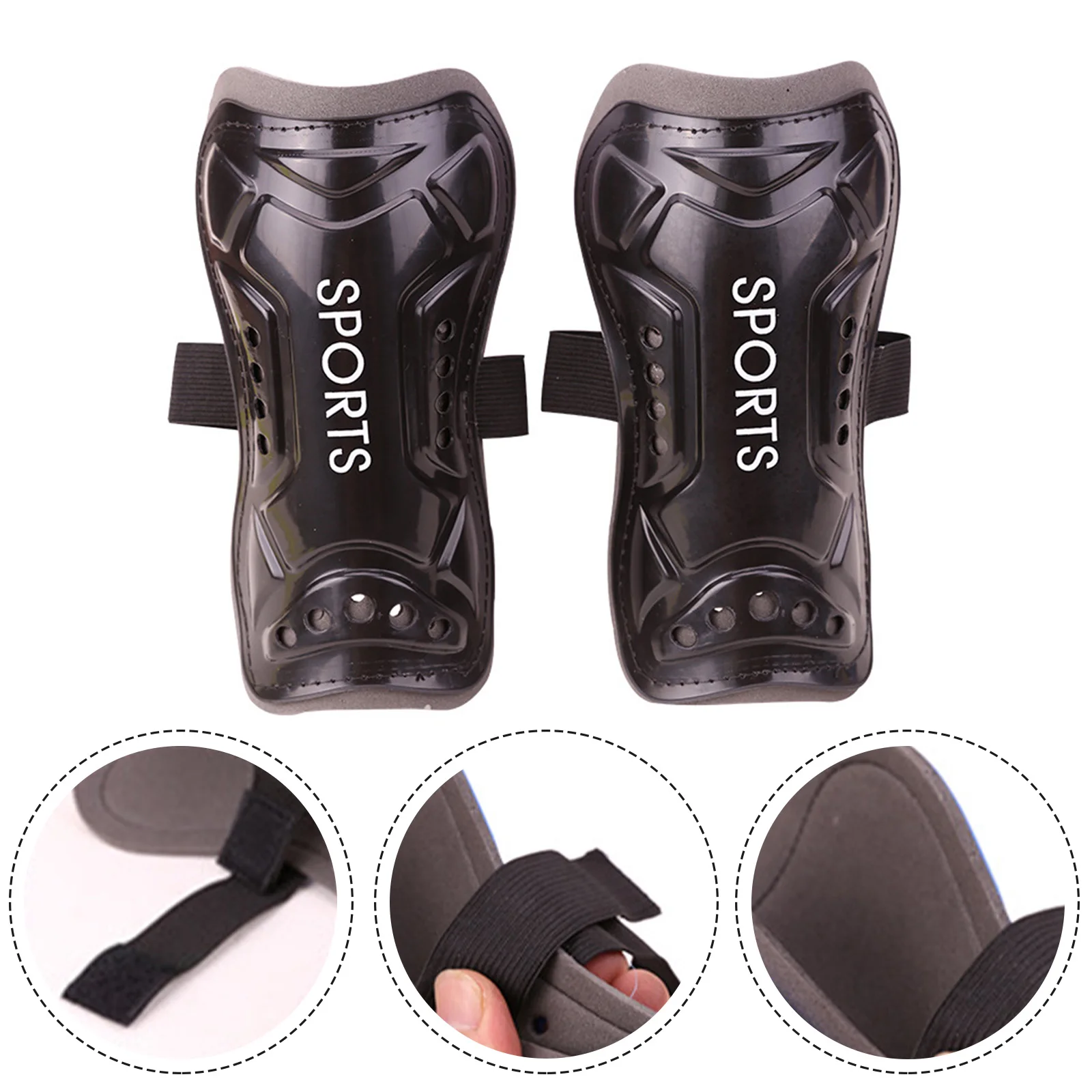 

Durable Shin Pads Knee Pads 19x16x11cm 2 Pairs Comfortable Football Equipment High-Strength Lightweight PP+EVA