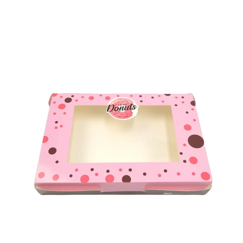 

Free sample folding cookie box package paper box custom for chocolate/donuts/sweet bakery/cake/pastry packaging boxes