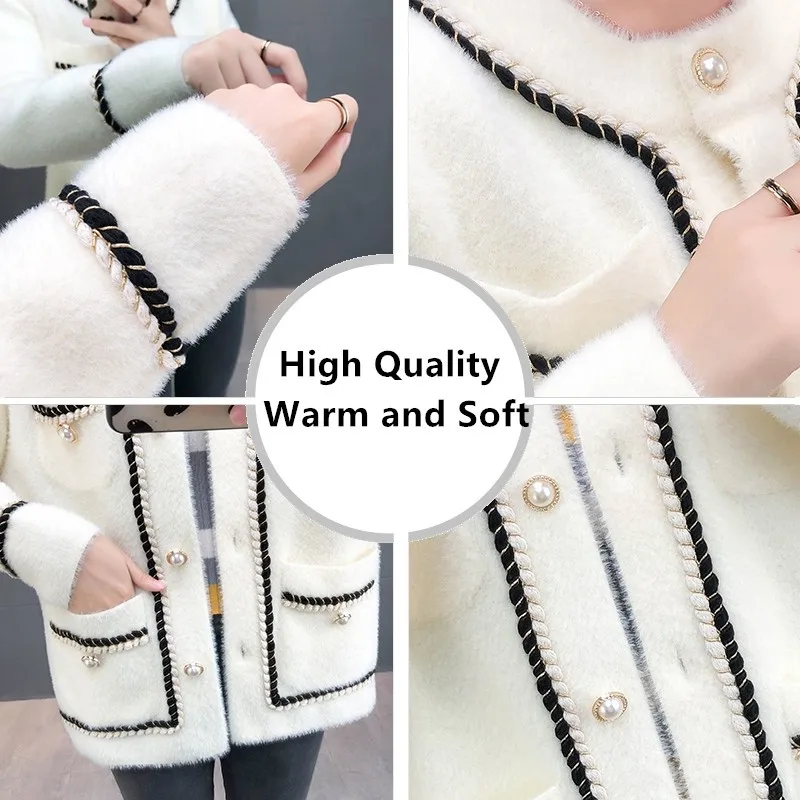 Зимняя элегантная подиумная Водонепроницаемая норковая Женская куртка FINEWORDS