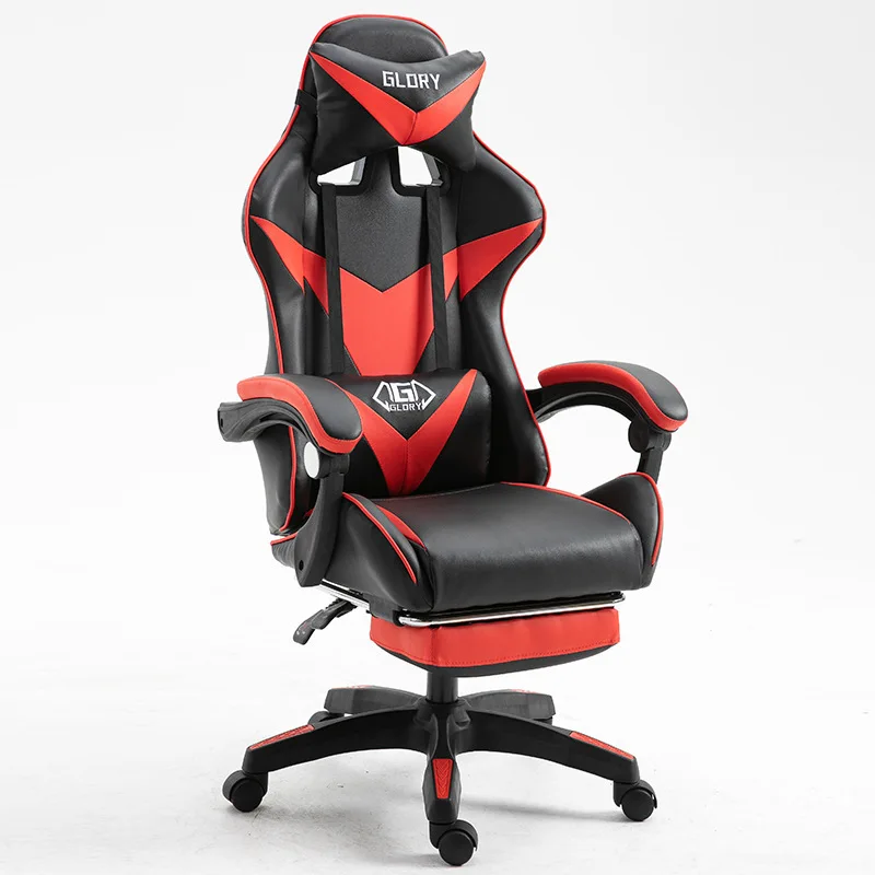 

Gaming Chair with Footrest, Home Office Gaming Internet Cafe Chair Esports Chair