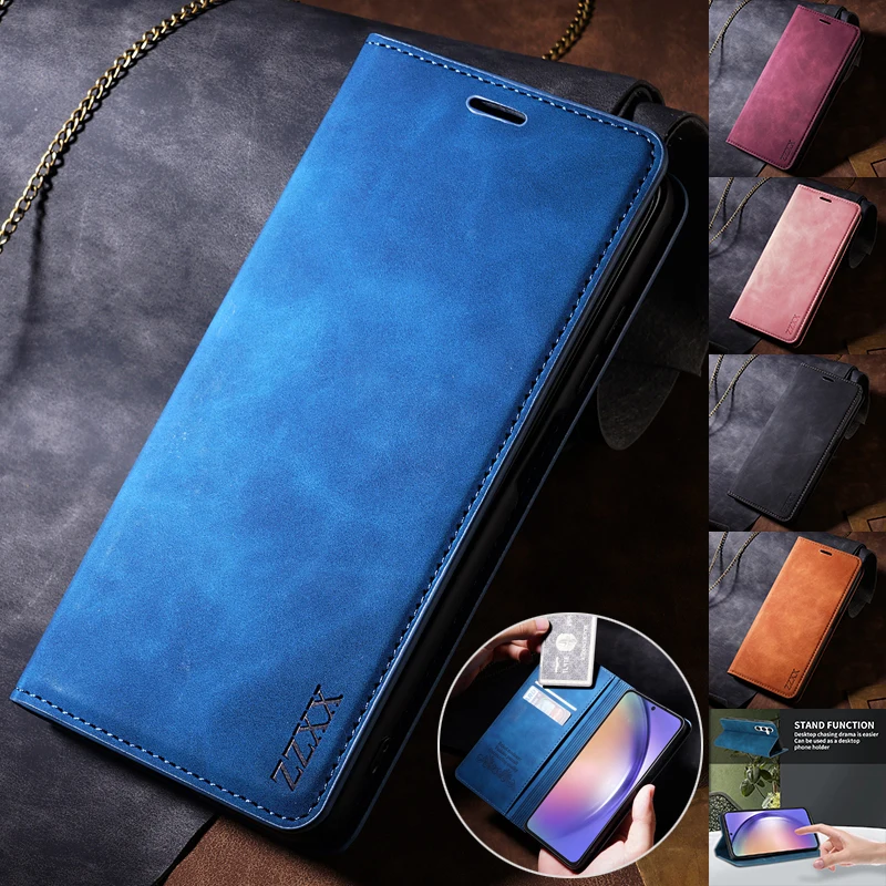 

Wallet Magnetic Flip Leather Case For Samsung Galaxy S23 Ultra S22 S21 Plus S20 FE A12 A13 A14 A23 A32 A33 A34 A51 A52 A53 A54