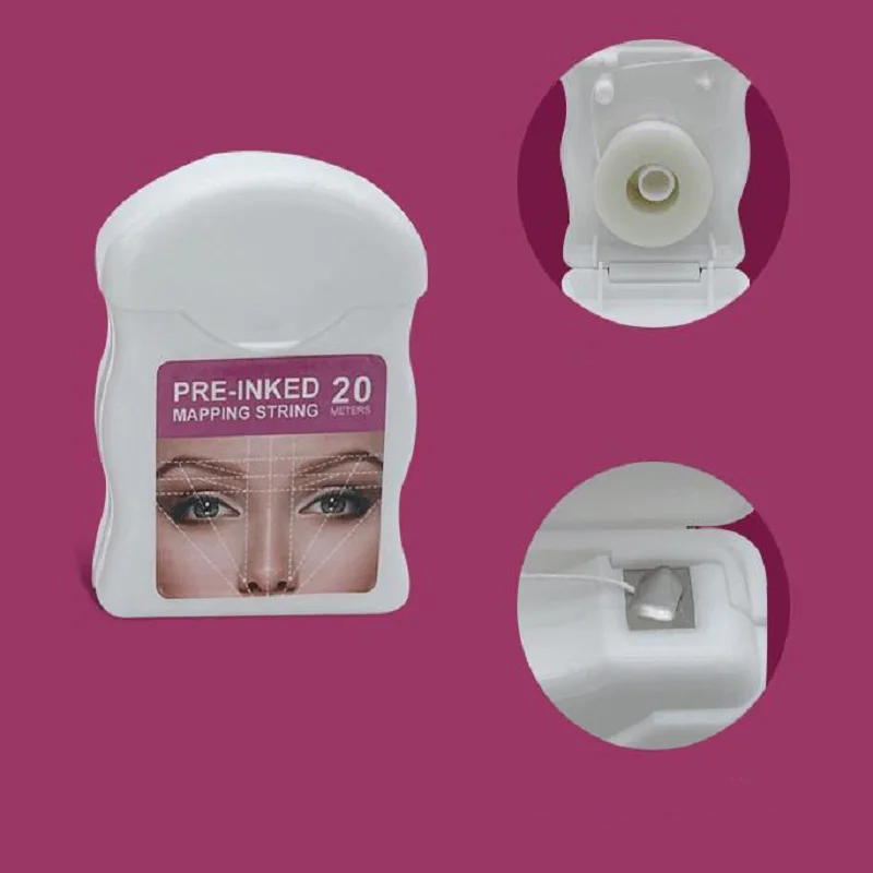 

Mapping Pre-ink String Eyebrow Marker Tattoo Brows White Microblading Positioning Eyebrow Lip Ink Locktion Line Measuring Tool