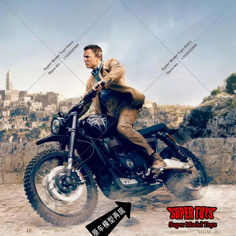 

CORGI CC08401 1/12 Soldier Scene Accessory Agent James Bond 007 Motorcycle Mount Model For 6" Action Figure Dolls