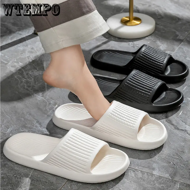 Slippers Non-Slip Flip Flops Sandals Plus Size Soft Sole Eva Indoor Slides Home Slippersthick Platform Bathroom Dropshipping