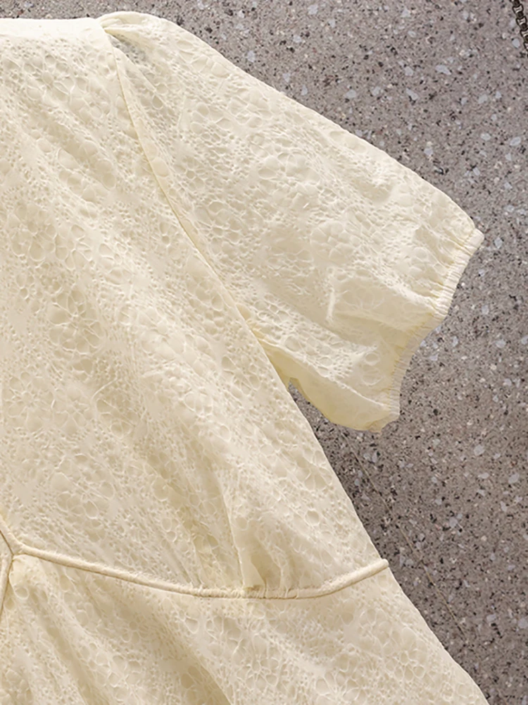 Женское жаккардовое Повседневное платье зеленое однотонное элегантное с