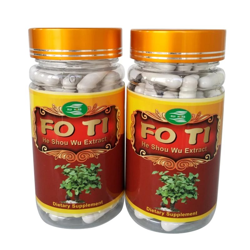 

90PCS, He Shou Wu Extract Fo-ti Root Extract Capsules 500 mg