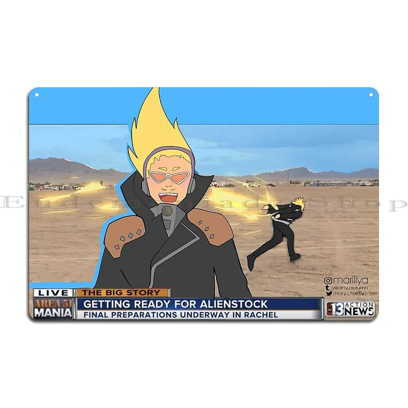 Графический Каминари Мои любимые люди Stun Gun Hero Металлический знак Гостиная Гараж